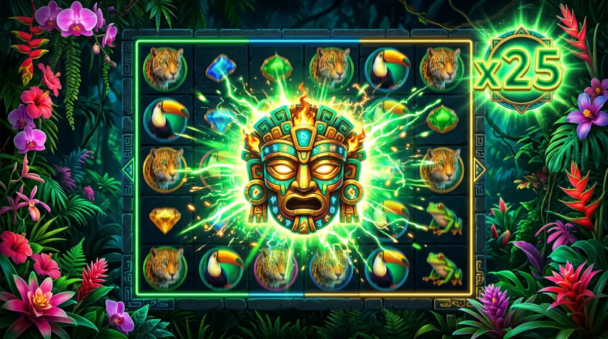 Hula Balua slot features - big symbol merges and global multiplier